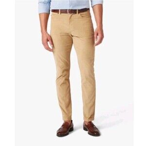 NWT Mizzen Main Corduroy Pants Mens 36x30 Tan Leroy Slim Fit Career Preppy Pants
